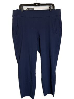 Lane Bryant Navy Stretch Work Pants, Size 20R — Office Ready